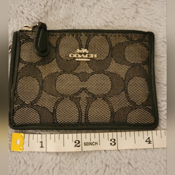 Coach Small Black Card Holder - Picture 2 of 6